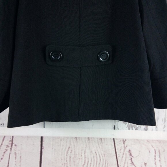 Atmosphere Women's Size 12 Black Pea Coat - Picture 7 of 15